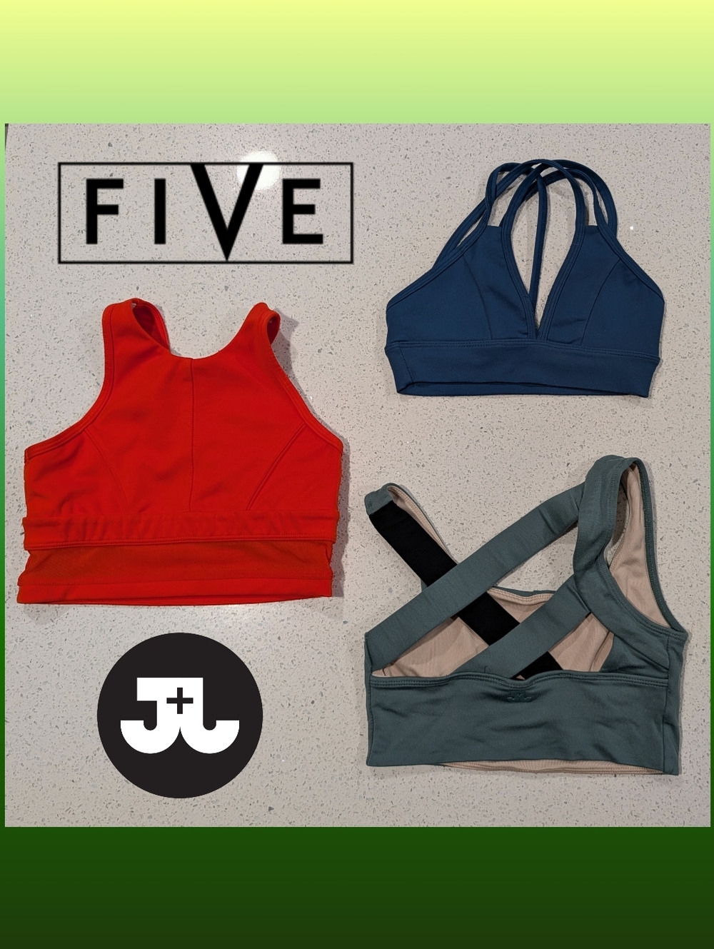 LOT Bundle JoJax Five Dancewear Pageant Outfit Tops 5 Dance YL Large Teal Orange